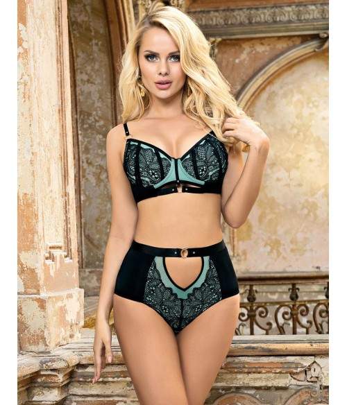 Sextoys, sexshop, loveshop, lingerie sexy : Ensemble lingerie sexy : Ensemble Lingerie bleu et noir sexy
