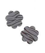 Sextoys, sexshop, loveshop, lingerie sexy : Nippies Cache Seins : Cache tétons Fleur Gris Argenté