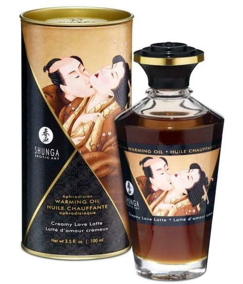 Sextoys, sexshop, loveshop, lingerie sexy : Huiles de Massage et bougies : Shunga Huile Aphrodisiaque Baisers Intimes - Latté...