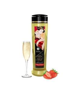 Sextoys, sexshop, loveshop, lingerie sexy : Huiles de Massage et bougies : Shunga Huile de Massage Erotique Romance Fraise, V...