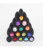 Sextoys, sexshop, loveshop, lingerie sexy : Rosebud - bijou anal : Bijou anal Rosebud noir medium bijour rose clair