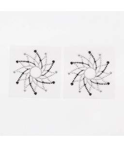 Sextoys, sexshop, loveshop, lingerie sexy : Nippies Cache Seins : Nippies Cache tétons Noir et diamant