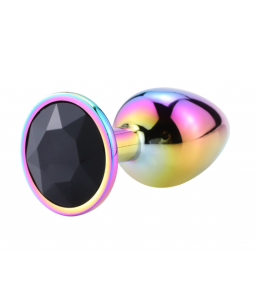 Sextoys, sexshop, loveshop, lingerie sexy : Rosebud - bijou anal : Bijou anal Rosebud Rainbow LARGE noir