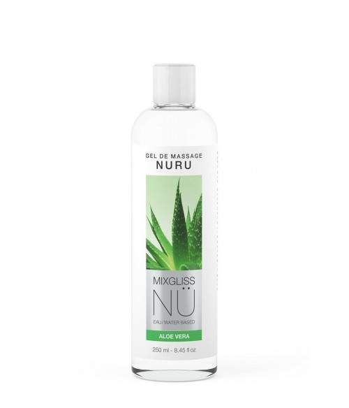 Sextoys, sexshop, loveshop, lingerie sexy : Massage Nuru : Mixgliss - Gel de massage nuru aloe vera 250 ml