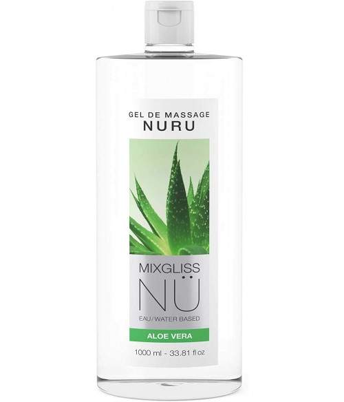 Sextoys, sexshop, loveshop, lingerie sexy : Massage Nuru : Mixgliss - Gel de massage nuru aloe vera 1L