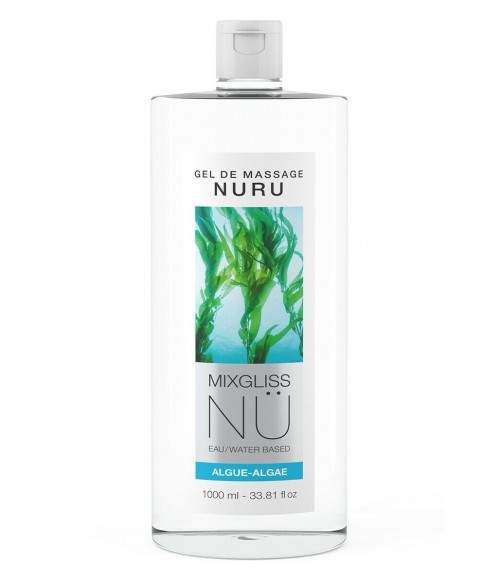 Sextoys, sexshop, loveshop, lingerie sexy : Massage Nuru : Mixgliss - Gel de massage nuru algue 1L