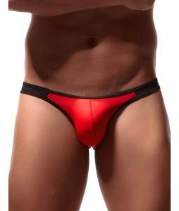 Sextoys, sexshop, loveshop, lingerie sexy : Lingerie Sexy Homme : Slip sexy homme Rouge et noir XL