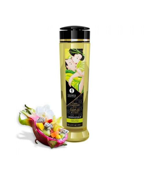 Sextoys, sexshop, loveshop, lingerie sexy : Huiles de Massage et bougies : Shunga Huile de Massage Irresistible - Fusion d'as...