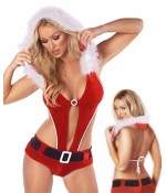 Sextoys, sexshop, loveshop, lingerie sexy : Deguisement noel sexy : Costume sexy body Velours mère noël