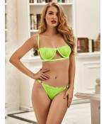 Sextoys, sexshop, loveshop, lingerie sexy : Ensemble lingerie sexy : Ensemble Lingerie vert fluo sexy