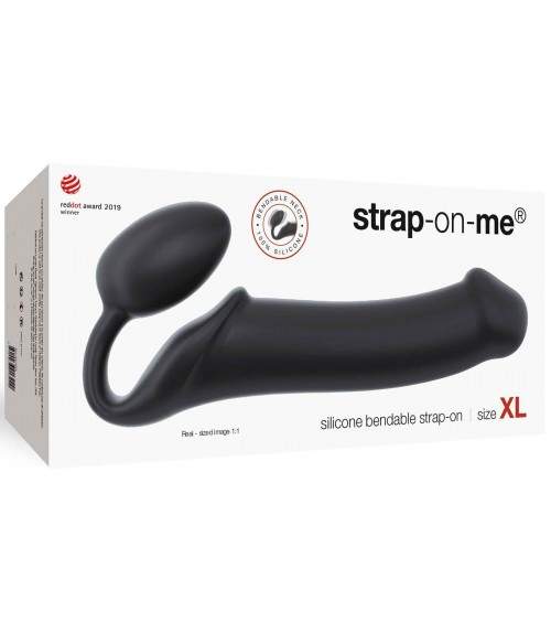 Sextoys, sexshop, loveshop, lingerie sexy : Gode Ceinture : Strap-On Semi-Réaliste Noir- XL