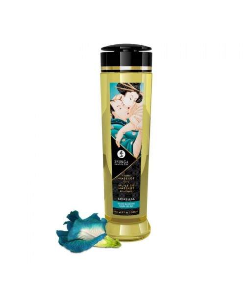 Sextoys, sexshop, loveshop, lingerie sexy : Huiles de Massage et bougies : Shunga Huile de Massage Erotique - Fleurs des Iles