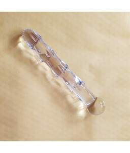 Sextoys, sexshop, loveshop, lingerie sexy : Gode en Verre : Godemichet en Verre transparent Dildo à picots