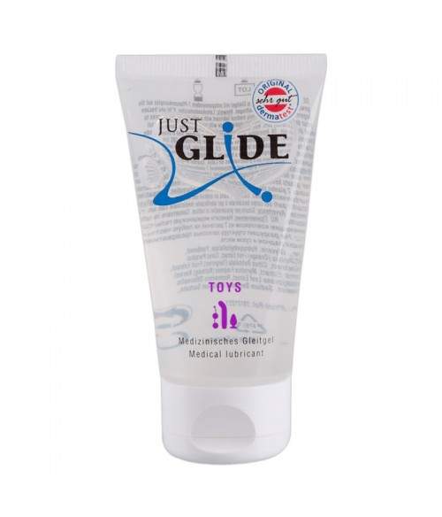 Sextoys, sexshop, loveshop, lingerie sexy : Lubrifiants à Base d'Eau : Lubrifiant pour Sextoys Just Glide - 50 ml