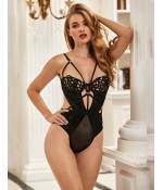 Sextoys, sexshop, loveshop, lingerie sexy : Lingerie sexy grande taille : Body sexy touché velours