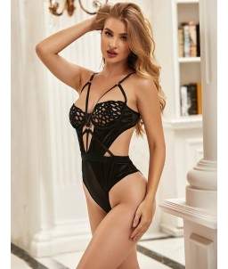 Sextoys, sexshop, loveshop, lingerie sexy : Lingerie sexy grande taille : Body sexy touché velours