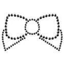 Sextoys, sexshop, loveshop, lingerie sexy : Nippies Cache Seins : Nippies Cache tétons en faux diamants Noeud Papillon NOIR