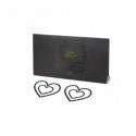 Sextoys, sexshop, loveshop, lingerie sexy : Nippies Cache Seins : Nippies Cache tétons en faux diamants Coeur NOIR