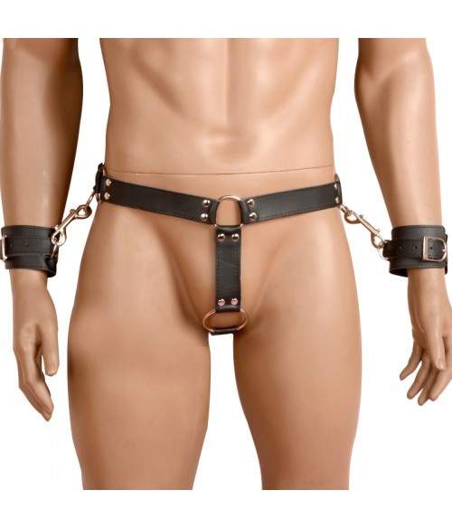 Sextoys, sexshop, loveshop, lingerie sexy : Harnais bdsm : Contrainte Harnais, Menottes et cockring