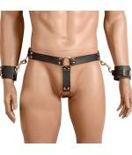 Contrainte Collier+Menottes en Cuir TXSK-KB02