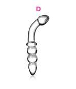 Sextoys, sexshop, loveshop, lingerie sexy : Gode en Verre : Godemichet en Verre Glass Dildo avec Poignée