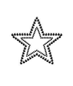Sextoys, sexshop, loveshop, lingerie sexy : Nippies Cache Seins : Nippies Cache tétons en faux diamants Etoile NOIR