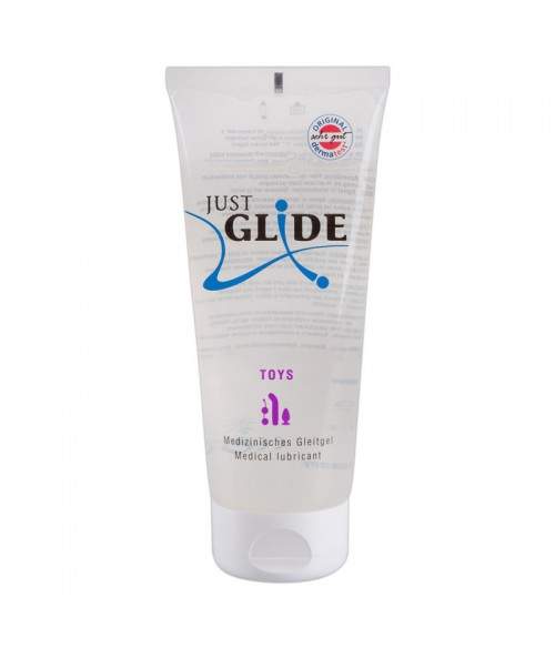 Sextoys, sexshop, loveshop, lingerie sexy : Lubrifiants à Base d'Eau : Lubrifiant pour Sextoys Just Glide - 200 ml