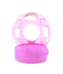 Sextoys, sexshop, loveshop, lingerie sexy : Anneaux Vibrants & Cockring : Anneau Vibrant cockring silicone rose