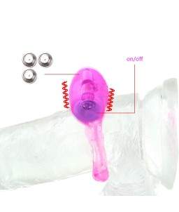 Sextoys, sexshop, loveshop, lingerie sexy : Anneaux Vibrants & Cockring : Anneau Vibrant cockring silicone rose