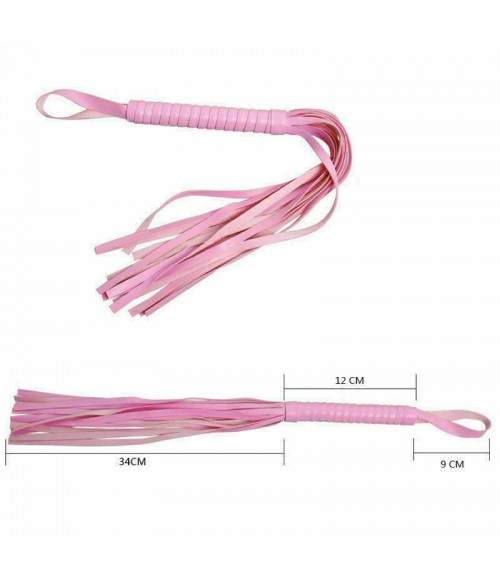 Sextoys, sexshop, loveshop, lingerie sexy : Tapettes et Fouets : Fouet martinet rose clair bdsm