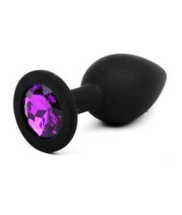 Sextoys, sexshop, loveshop, lingerie sexy : Rosebud - bijou anal : Rosebud silicone noir bijou violet foncé SMALL