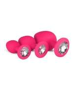 Rosebud silicone noir bijou rose clair SMALL