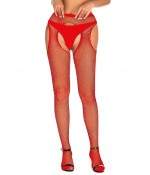 Sexy Collant Porte-Jarretelles Voile Noir 5028