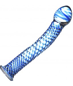 Sextoys, sexshop, loveshop, lingerie sexy : Gode en Verre : Godemichet en Verre Bleu Glass Dildo