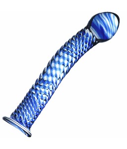 Sextoys, sexshop, loveshop, lingerie sexy : Gode en Verre : Godemichet en Verre Bleu Glass Dildo