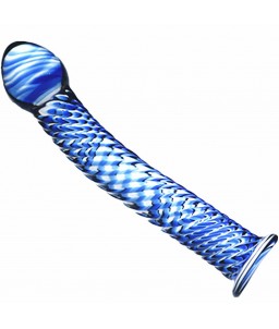 Sextoys, sexshop, loveshop, lingerie sexy : Gode en Verre : Godemichet en Verre Bleu Glass Dildo