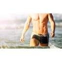 Maillot de Bain Sexy en Lycra TAILLE XL Gris/Noir SL00120