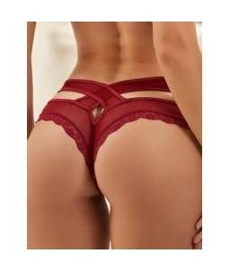 Sextoys, sexshop, loveshop, lingerie sexy : Strings & Boxers : String sexy bordeaux S/M