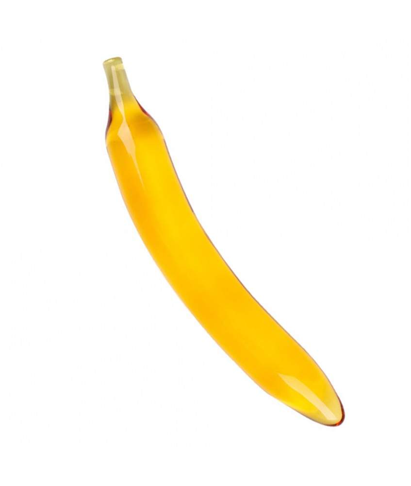 Sextoys, sexshop, loveshop, lingerie sexy : Gode en Verre : Godemichet en Verre Forme Banane