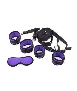 Sextoys, sexshop, loveshop, lingerie sexy : Kit BDSM : Kit attache BDMS noir et violet