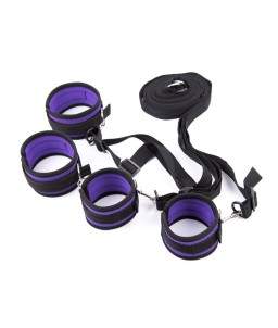 Sextoys, sexshop, loveshop, lingerie sexy : Kit BDSM : Kit attache BDMS noir et violet