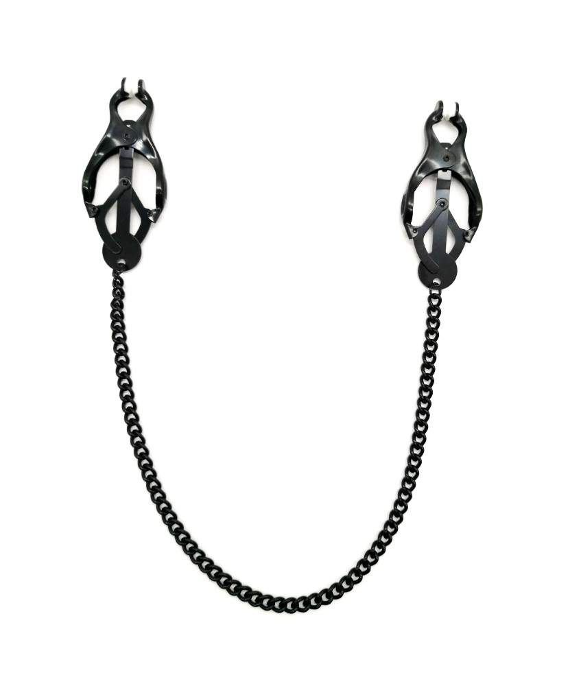 Pince à sein Nipple Clamps avec Chaîne en Métal,SM Bondage Pinces