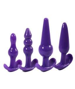 Sextoys, sexshop, loveshop, lingerie sexy : Les Coffrets : Pack 4 plugs anal violet