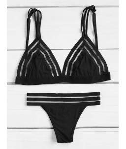 Sextoys, sexshop, loveshop, lingerie sexy : Maillot de bain et bikini : Maillot de bain noir semi transparent S/M