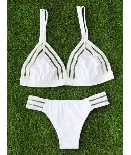 Sextoys, sexshop, loveshop, lingerie sexy : Maillot de bain et bikini : Maillot de bain Blanc semi transparent S/M