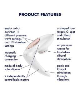 Sextoys, sexshop, loveshop, lingerie sexy : Stimulateur Clitoris : Satisfyer - Pro 4 couples