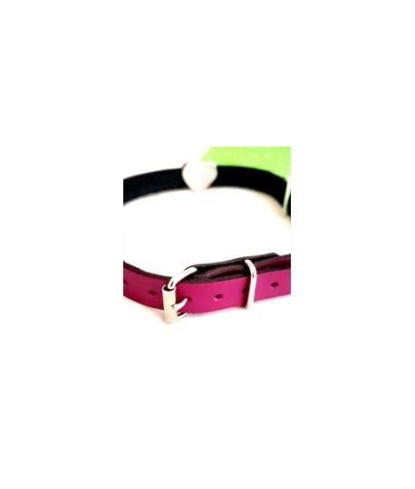 Sextoys, sexshop, loveshop, lingerie sexy : BDSM Luxe : BDSM collier cuir Bijou Coeur