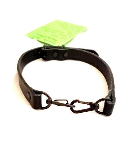 Sextoys, sexshop, loveshop, lingerie sexy : BDSM Luxe : Collier BDSM mousquetons noir