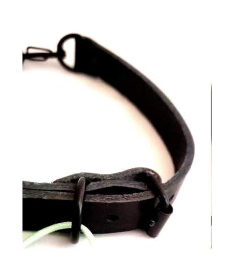Sextoys, sexshop, loveshop, lingerie sexy : BDSM Luxe : Collier BDSM mousquetons noir
