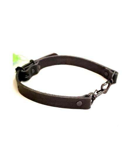 Sextoys, sexshop, loveshop, lingerie sexy : BDSM Luxe : Collier BDSM mousquetons noir